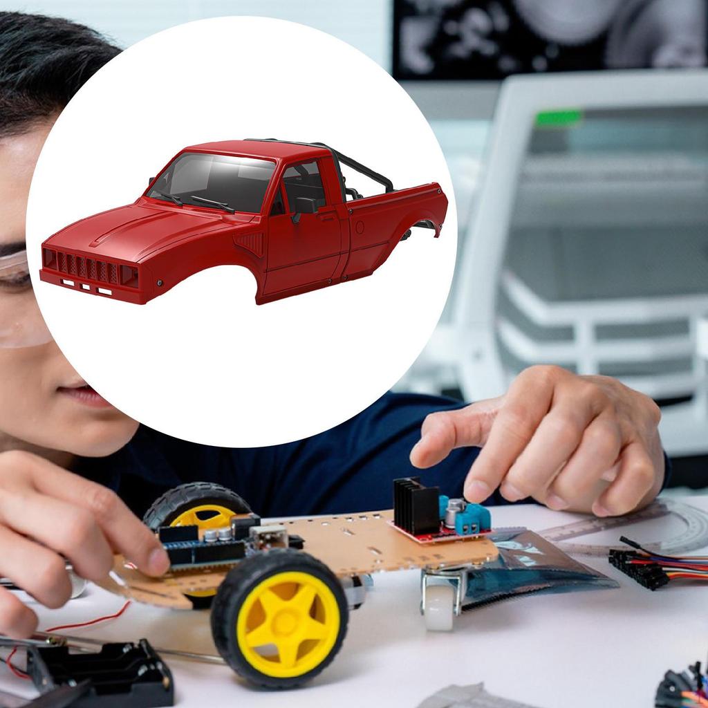 Pickup Hard Assembly RC Crawler Accessory Heavy Duty Construction Sturdy Parts for 1/24 Model Car