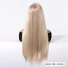ALAN EATON Synthetic 13x6 Lace Wig Long Straight Red Platinum Wigs for Women Daily Party Cosplay Wedding High Density