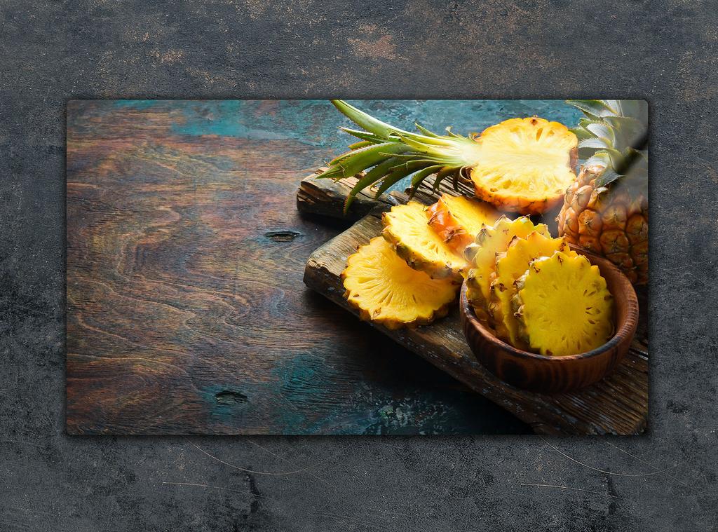 SZKLANA DESKA DO KROJENIA 52x30 ANANAS
