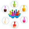Stampo in Silicone per Gelato a Bastoncino Fai da Te a 7 Fori, Pallina per Gelato, Stampini per Popsicle, Frullati di Frutta per Bambini, Accessori per la Cucina di Casa