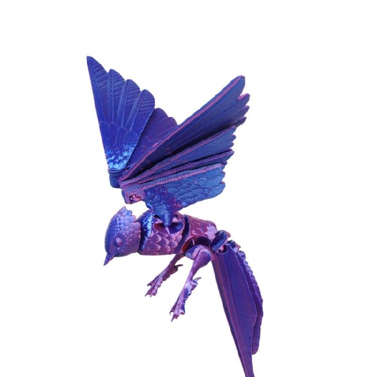 Rândunică imprimată 3D, Articulații flexibile Jucărie Fidgety articulată Statuete realiste de rândunică Ornament pentru decorațiuni de casă și birou