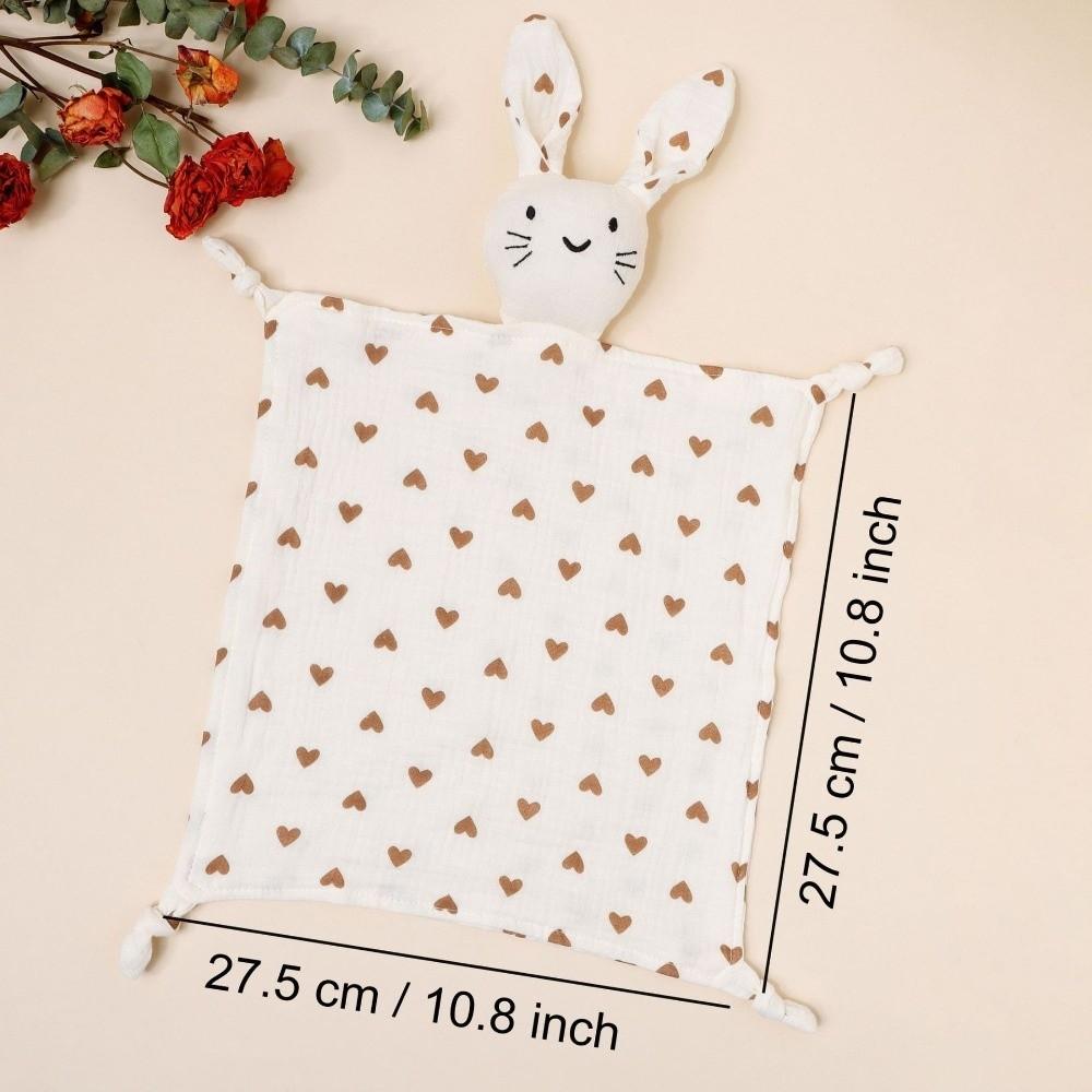 Cotton Security Blanket Double Layer Baby Lovey Cute Soothing Towel Nursery Comfort