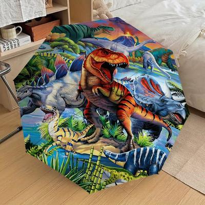 1PC Dinosaur Prehistoric Umbrella-8-Rib Reinforced, Automatic Open, Lightweight & Durable, Cute Fashion Accessory for Outdoor-T156