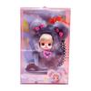 Soft Plush Doll Keychain with Silicone Face Cute Character Design Adjustable Strap for Bag Phone Accessories Pendant Decoration