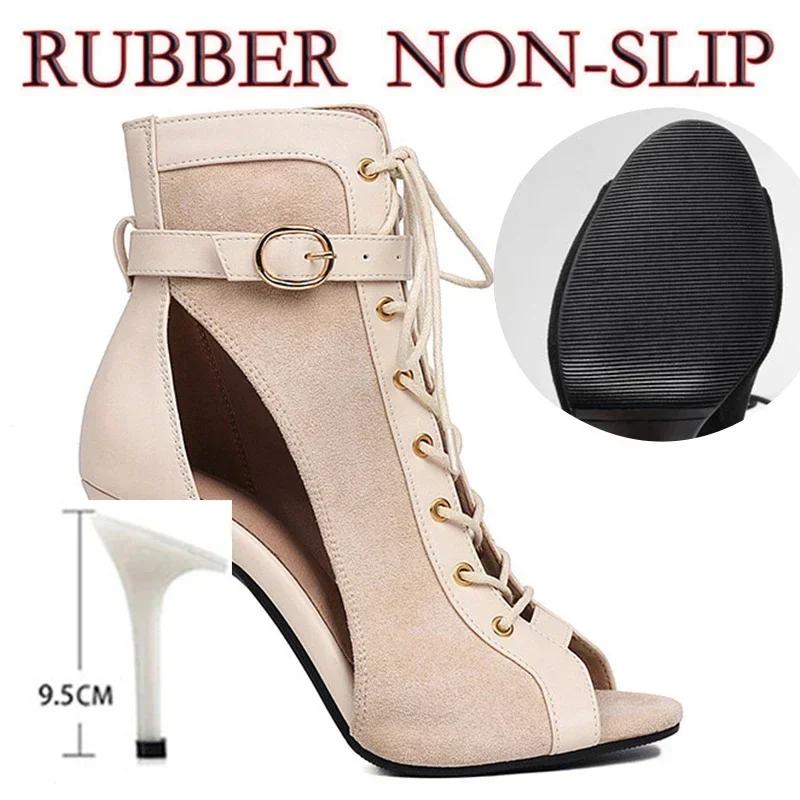 Syflyno 2024 Novos Saltos Altos Sensuais Femininos Macios Sapatos de Dança Jazz Femininos Dança Latina Ao Ar Livre Sapatos de Salto Alto Sensuais Plus Size