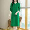 Autumn and Winter Dress Women's Long Over-knee Loose Large Size Meat-covering and Thin Knitted Bottoming Sweater Skirt
