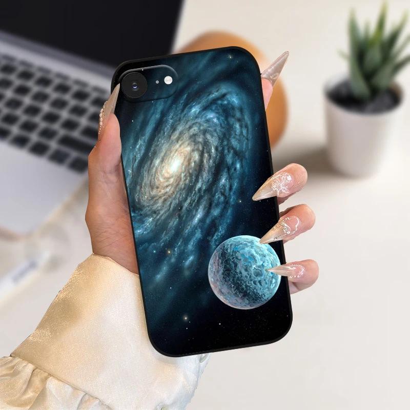 Case For iPhone SE4 Fashion Color Painted Soft Silicone Phone Coque Cover For Apple iPhone 16e 5G A3409 A3408 Shockproof Cases
