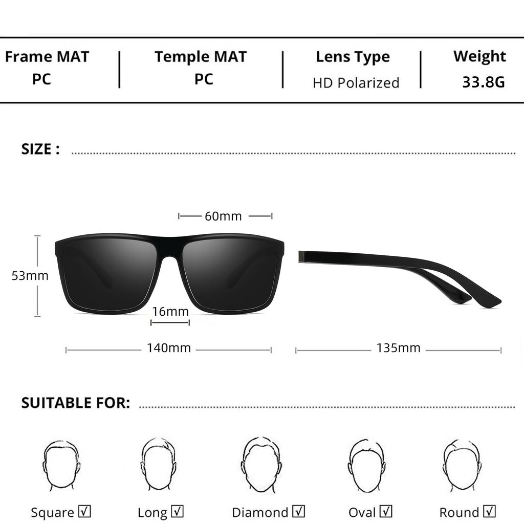 Men'S And Women'S Polarized Sunglasses, Outdoor Riding Driving Sunglasses, Women'S Trend Glasses Xy429 Fishing Glasses