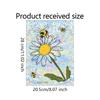Cartoon Little Bee Daisy Balcony Home Decoration Glass Doors and Windows Static Window Stickers