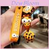 Trendy Cartoon Bug-eyed Giraffe Keychain Gift Adorable Cute Keyring Accessory
