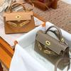 2025 Real Leather Cross-Border Package Benefit Package Handheld Rope Cowhide Fashion Minimalist Handbag Single Leather Strap Package  Bag Package