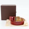 Louis Vuitton Ceinture Belt M6980 Pomdamul Red Monogram Vernis Women Used