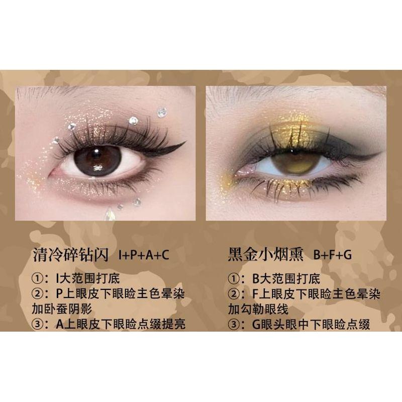 Kaxier - Zarte 15-Farben-Lidschattenpalette - 3 Typen