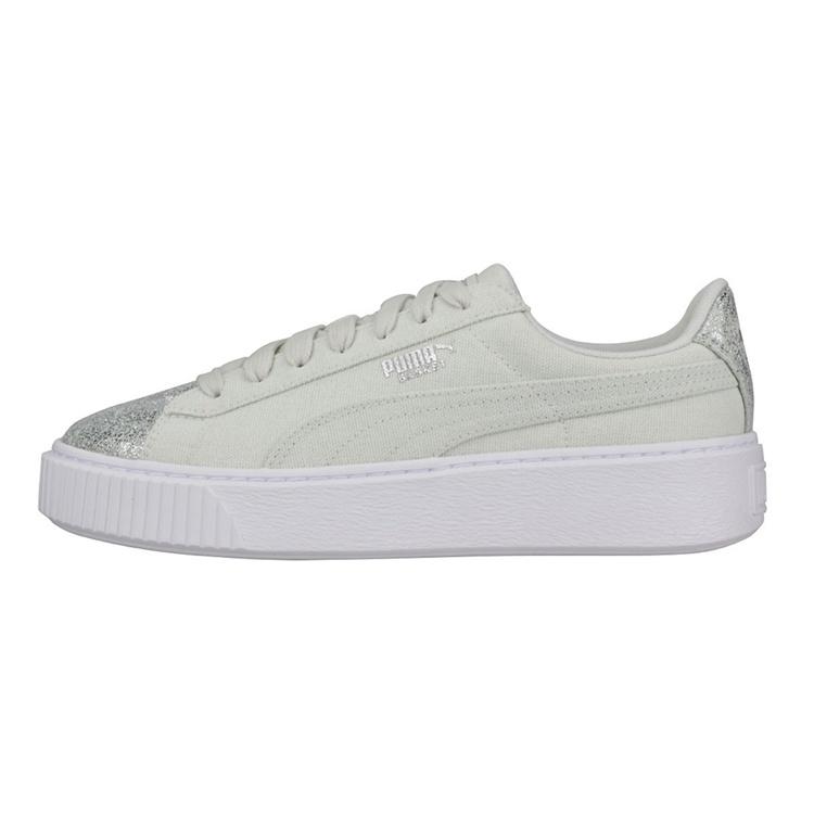 (WMNS) PUMA Basket Platform Peppermint Green Women s 366494-03 EU 38.5
