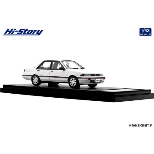 Inter Allied Hi Story 1/43 Nissan Langley 4-Door Sedan GT Twincam (1988) Crystal White, Finished Model