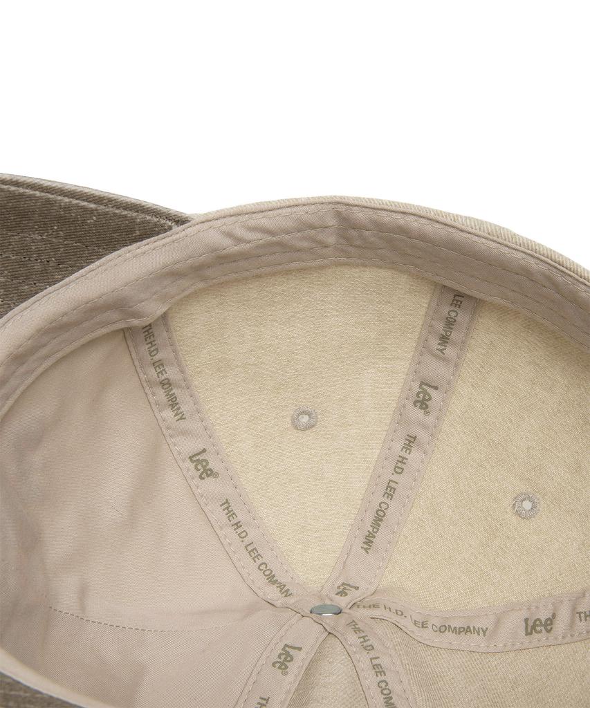 LEE Rijins Lettering Pig Color Block Ball Cap Beige