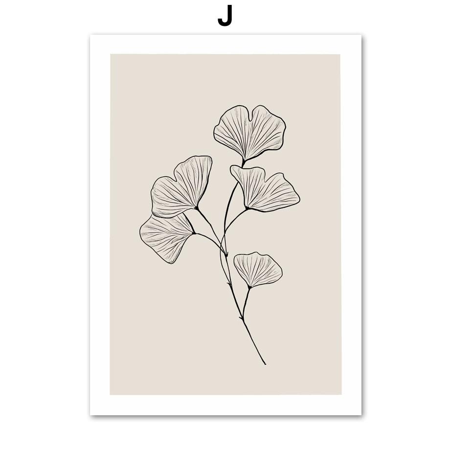 Abstract Matisse Dance Plants Leaf Lines Posters And Prints Canvas Painting Nordic Wall Art Pictures For Living Room Decor