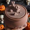 Halloween Skull Candle Jar Silicone Mold for DIY Handmade Jewelry Storage Box Home Decor Plaster Resin Craft Casting Ornament