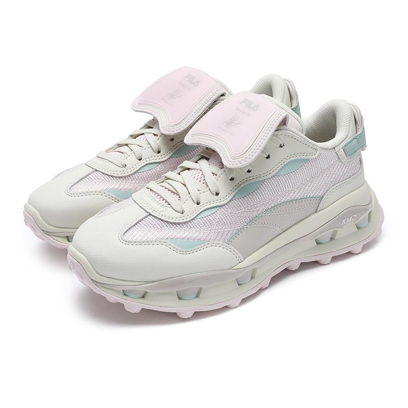 Fila KM2 Layered Shoes Fashion Versatile Simple Comfortable Sports Wear Resistant Breathable Low Top Casual Shoes Women Sneaker F12W533101FFT