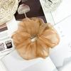 Sweet Temperament Fashion Exaggerated Hair Band Hair Accessories Retro Wrinkle Chiffon Scrunchies for Women Girls
