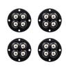 Silent Nylon Ball Bearing Casters - No-Drill Universal Steel Furniture Wheels