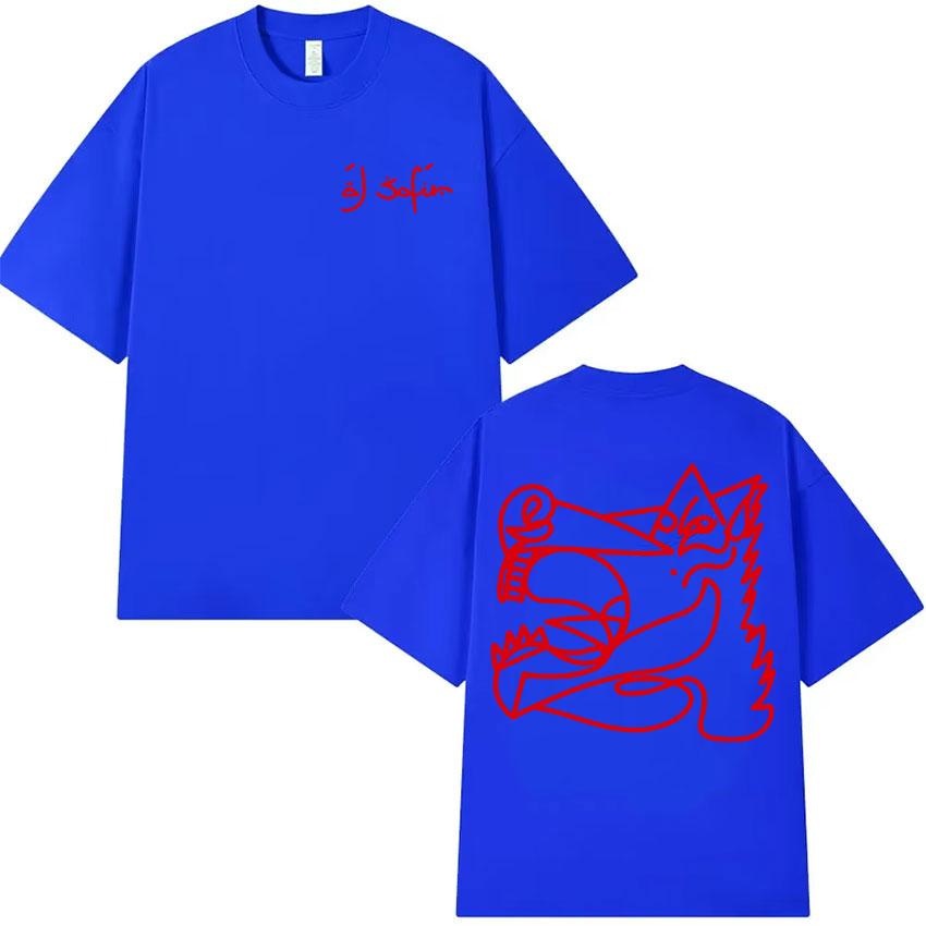 Rapper Al Safir Tour Graphics Short Sleeve Tshrit Mens Harajuku Oversized Tide Tshirts Casual Style Y2K T Shirt Unisex Teenagers