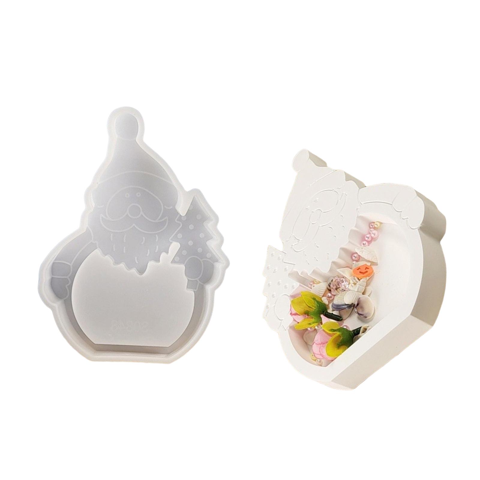 

Силиконовая форма для рукоделия, формы для подносов для украшений, рождественская форма в виде человечка, силиконовая текстура для рукоделия, тарелка