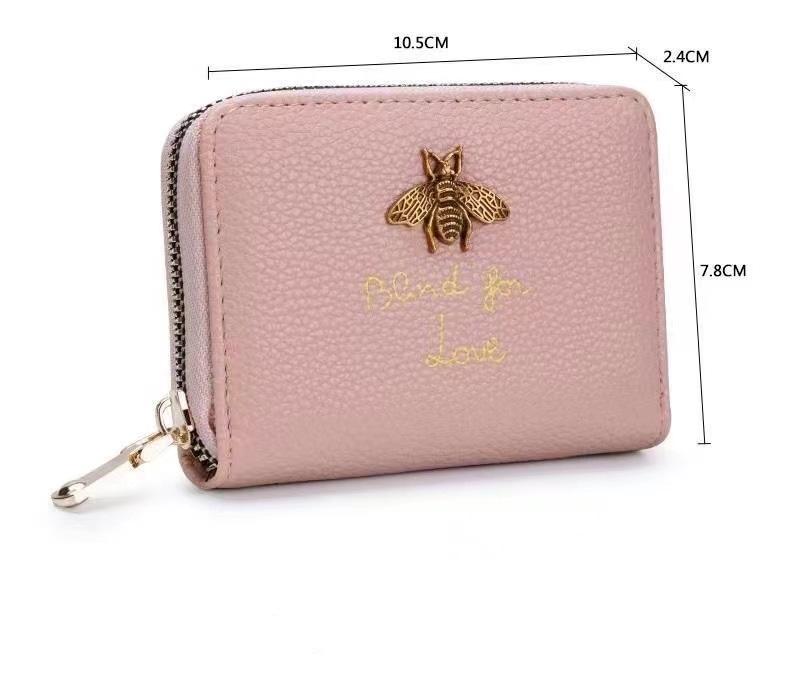 Heiße klassische Mode Frauen Leder Brieftasche Karte Tasche (9 Kartenfächer, 2 Bargeldfächer) Leichte, leichte Luxus-Damentasche für Studentinnen