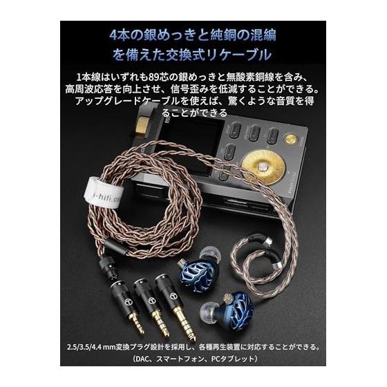 TRN Azure Dragon Seiryu Earmoni High-end Planar Drive Earphones High Resolution Planar Magnetic Driver Monitor Earphones High Sound Isolation IEM Ear