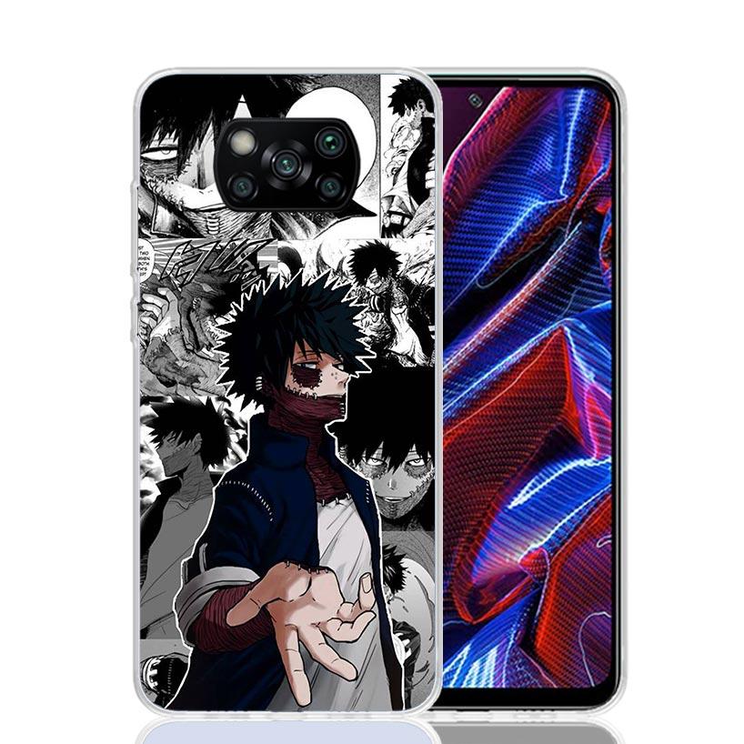 My Hero Dabi Bnha Case Phone Cover for Xiaomi Redmi Note 10 9 9S 8 8T 7 5 Pro Mi 12T 11T 10T 9T 12 11 Lite A3 A2 Trend Fundas Mi