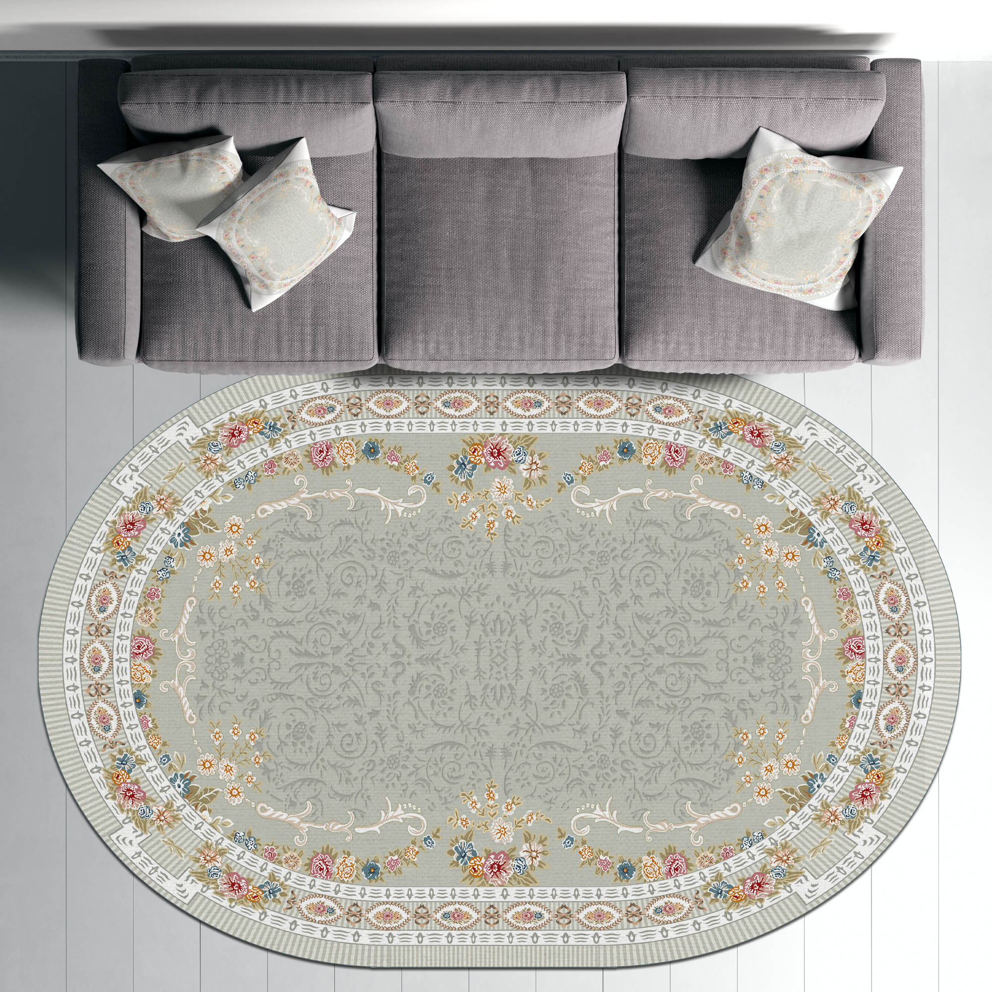 

Декоративный ковер для гостиной специального дизайна, сплетенный из хлопка, современный 40 x 60 cm