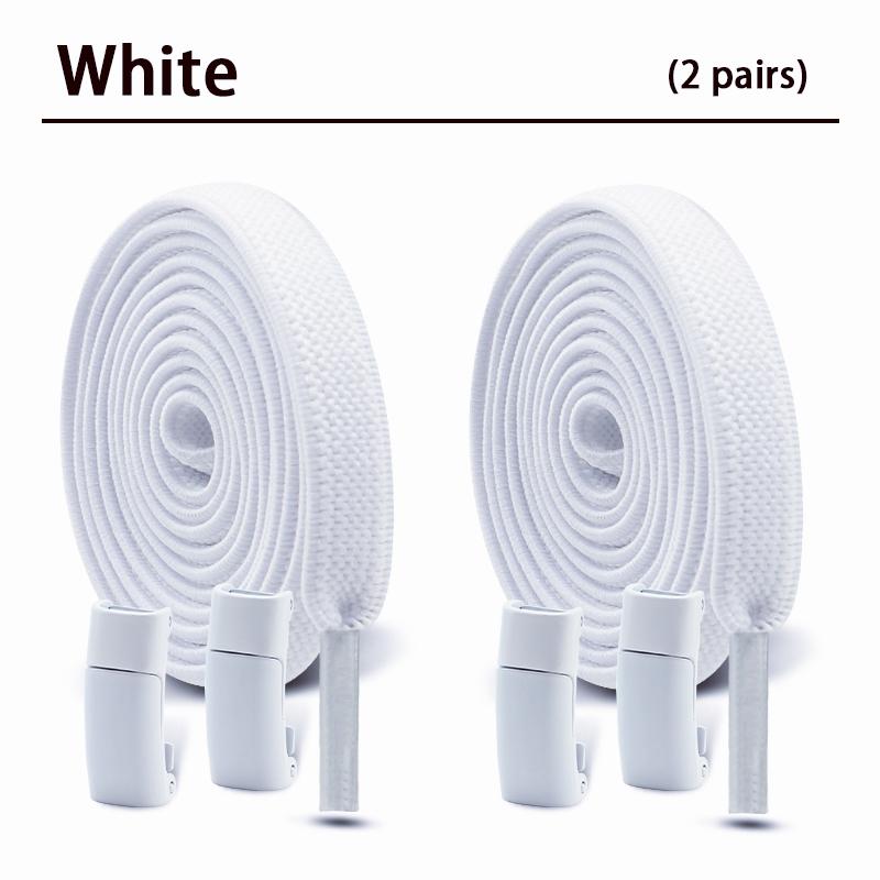 Magnetic Shoe Laces Without Ties Flat Elastic Laces Sneakers Boots No Tie Shoelace Rubber Bands for Shoes Accessories 2Pair