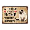 [ Kelly66 ] Pets Cat Bombay Siamese Burmese Birman Abyssinian Metal Sign Home Decor Bar Wall Art Painting 20*30 CM Size Dy147
