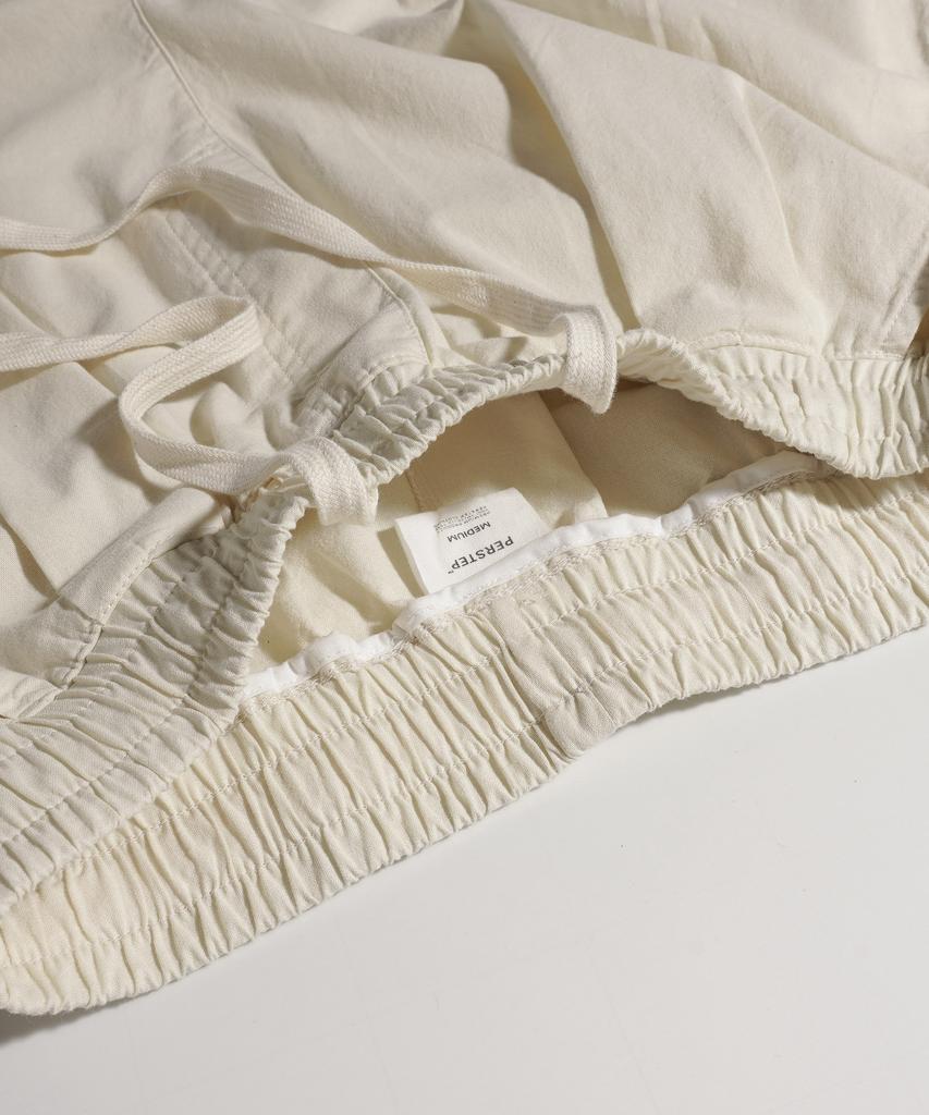 PERSTEP Cool Mix Linen-Like Flare Fit Long Pants Cream Khlp4703