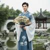 Sprinkled Gold Antique-style Folding Fan Carved Men Hand Fan Portable Decorative Fan  Crafts