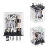 Coil Power Relay LY2NJ DC24V 10A Mini Electromagnetic Relay Electronic Modules DPDT 8 Pin LED Lamps Indication