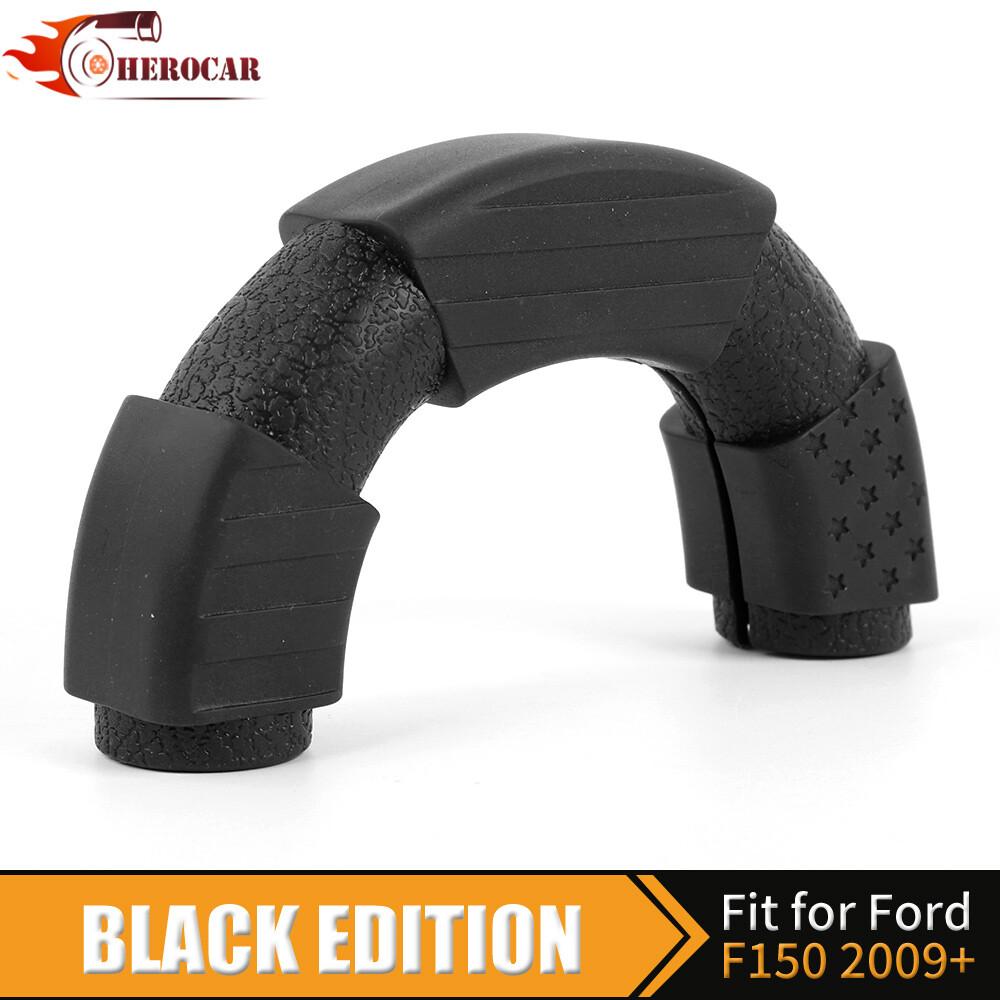 2PCS Black Front Hitch Tow Hooks Covers Protector Trim for Ford F150 2004-2024