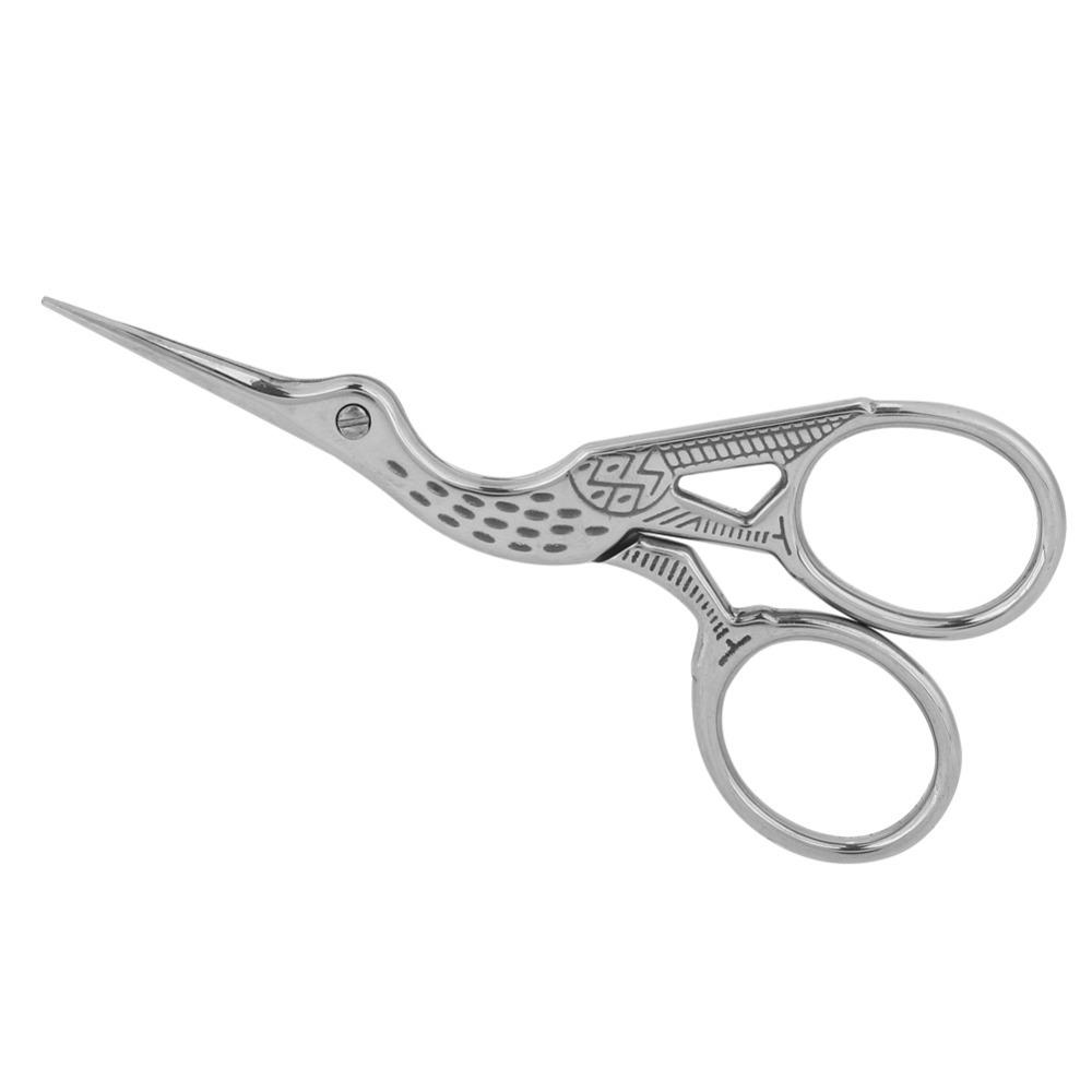 Stainless Steel Crane Shape Scissors Curved Design Sewing Scissors For Embroidery