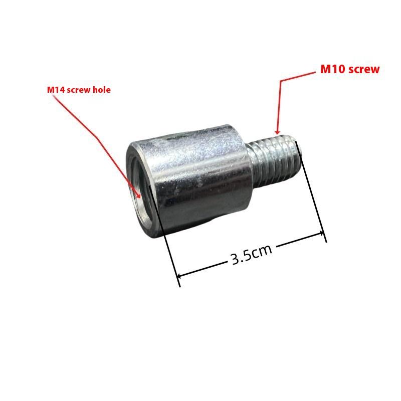 Adaptador para Amoladora Angular Rosca M10 M14 Accesorio Eje de Husillo de Amoladora Conversión Conector Macho a Hembra Varilla Herramienta Eléctrica