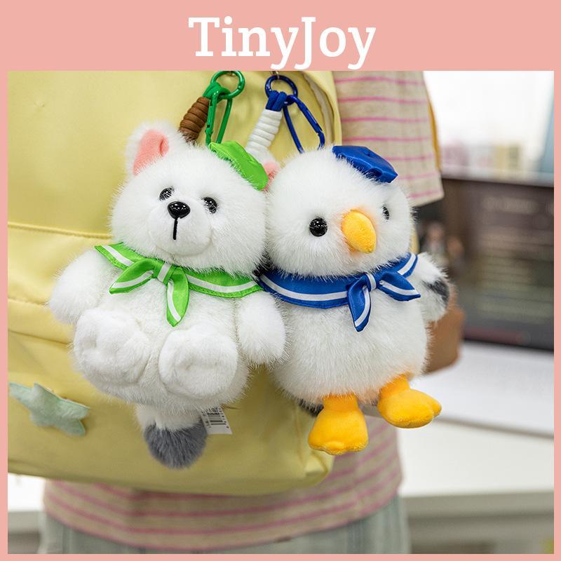 Cute Scarf Fox Seagull Cartoon Animal Plush Doll Pendant For Backpack Decor And Gift
