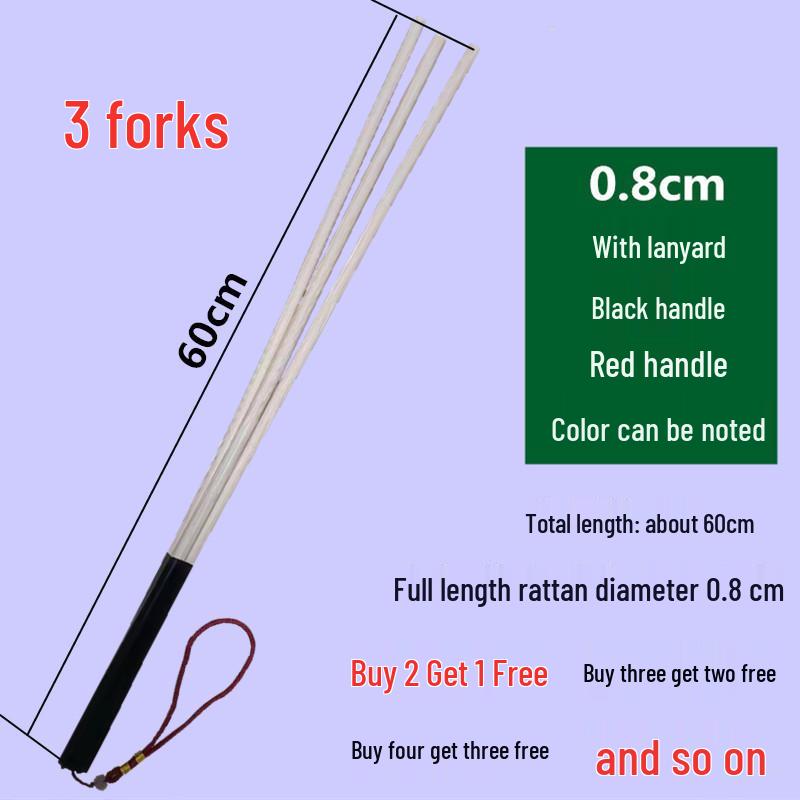 Bamboo Rattan Cane for Teachers: Soft Resin Whip Baton for Classroom and Home Instruction
