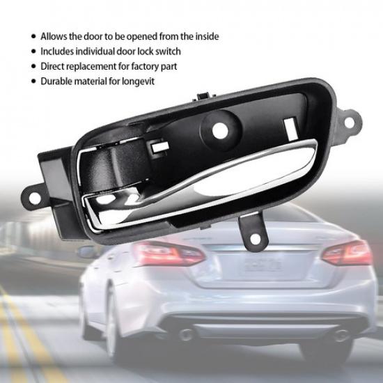 Car ide Door Handle Black Chrome Driver Side LH Durable For Nissan Altima US