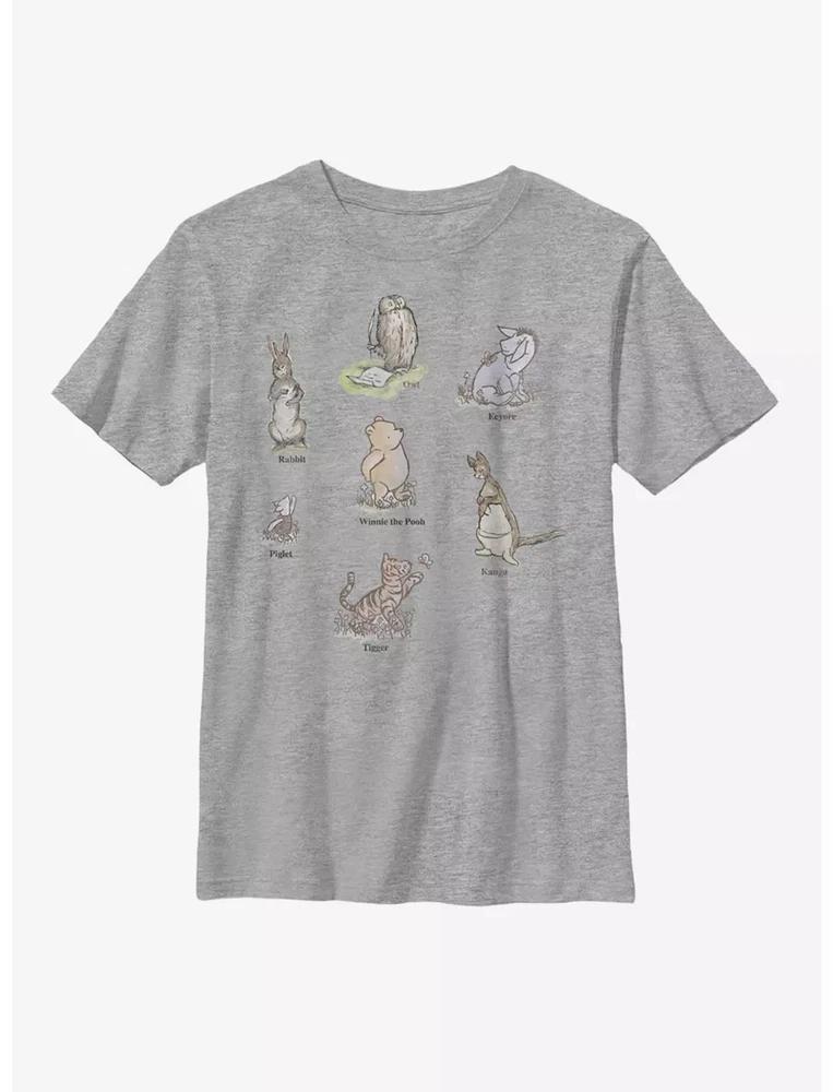 Winnie The Pooh Winnie Poster Youth Tshirt Sport Gray S
