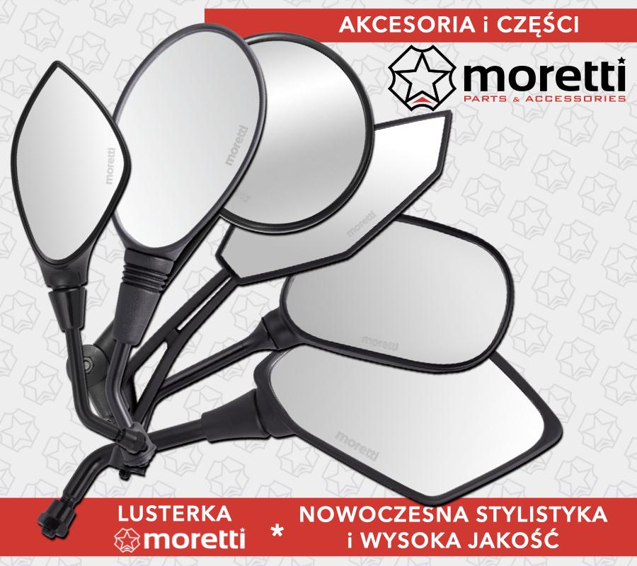 Lusterka R+R (Średnica Gwintu 10Mm) Do Motoroweru - Mrt 1106 Czarne Z Homologacją