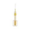 Nordic Clear Glass Pendant Lamp Gold Black Metal Hanging Light Fixtures For Dining Room Kitchen Bar Shop Hanging Bedside Lights
