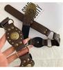 Women's 2025 High-End Leather Belt with Rivets - Trendy Wasteland Style for Skirts & Jeans