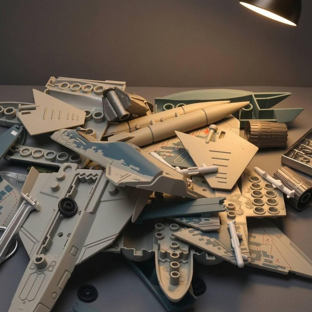 Fighter Jet Model Kit Quick Assembly DIY Aircraft for Boys, Kids