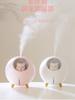 220ml Air Humidifier Lovely Pet Planet Cat Ultrasonic Cool Mist Aroma Air Oil Diffuser Romantic Color Led Lamp Usb Humidificador