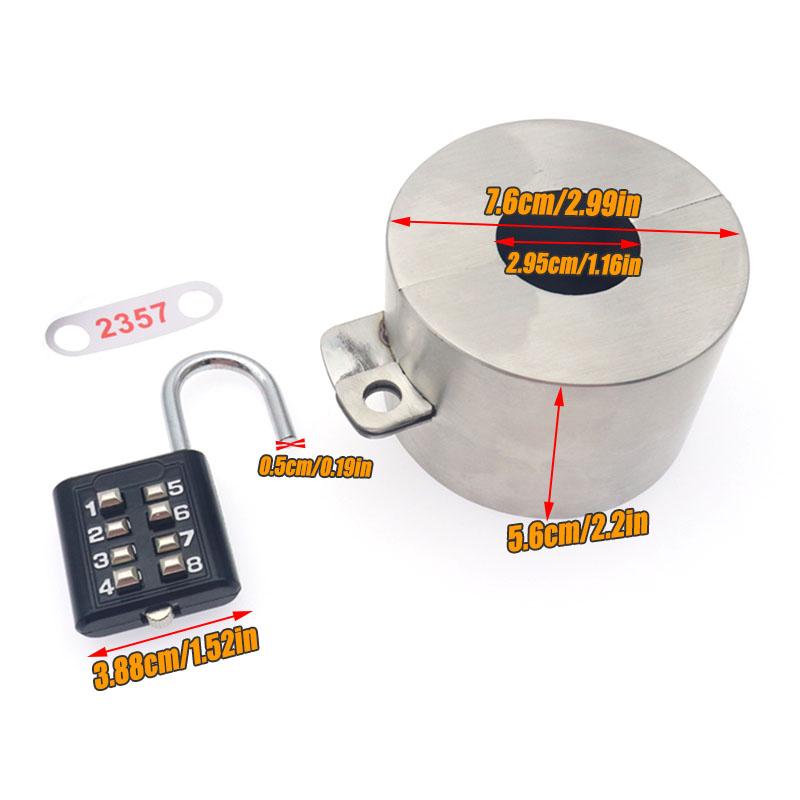 1 Set Car Lock Cover Anti-theft Faucet Lock Faucet Lock System Practical with Key Metal Faucet For Kitchen Outdoor Garden