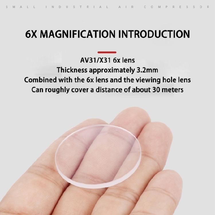 Compound Bows Scope Sight Pin Lens 6X 8X Sight Lens Magnifier Resin High Definition Replacement Lens Shootings Accessories